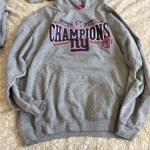NFL Youth Gray Pullover Hoodie with Shield Patch
